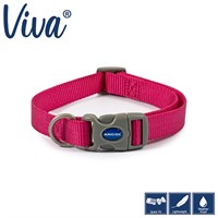 Ancol Adjustable Dog Collar (30-50cm/Size 2-5) - Pink (313150)