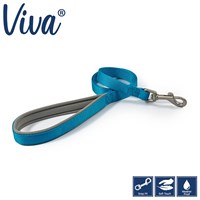 Ancol Viva Padded Dog Lead - Blue - 19mm x 1m (135970)