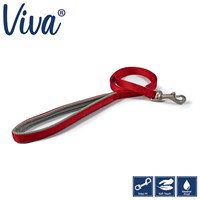 Ancol Viva Padded Dog Lead - Red - 12mm x 1m (135720)
