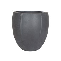 Apta Barbican Egg Charcoal 22cm Garden Pot (BARB08VA)