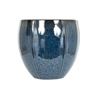 Apta Linnea Egg Dark Blue 18cm Garden Pot (LINN08VA)