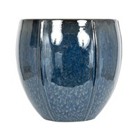 Apta Linnea Egg Dark Blue 34cm Garden Pot (LINN08VC)