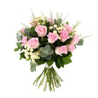 Baby Girl Country Cut Flower Hand Tied Bouquet