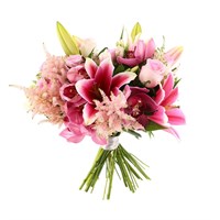 Baby Girl Orchid Cut Flower Hand Tied Bouquet