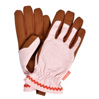 Burgon & Ball Colour Collection Gloves - Blush Stripe (GCC/GLOSTRIPEPNK)