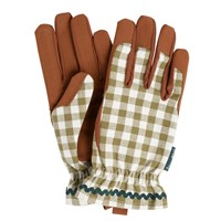 Burgon & Ball Colour Collection Gloves - Olive Check (GCC/GLOCHECKOL)