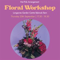 Bybrook Barn Hot Pink Arrangement Workshop Event - Thursday 25th September 2025