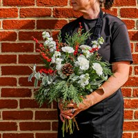 Candy Cane Lane Festive Hand Tied Bouquet