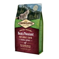 Carnilove Duck & Pheasant Cat Food for Adult Cats - Hairball Control 2kg (512348)