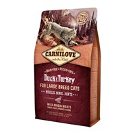 Carnilove Duck & Turkey Cat Food for Large Breed Cats - Muscles Bones Joints 2kg (512768)