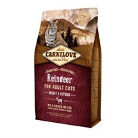 Carnilove Reindeer Cat Food for Adult Cats - Energy & Outdoor 2kg (512256)