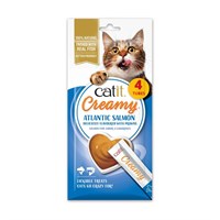 Catit Creamy Lickable Salmon & Prawn Cat Treats 4 x 10g (44453)