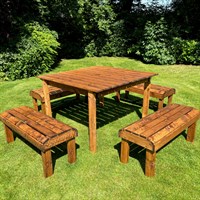 Charles Taylor Knights 8 Seater Wooden Table Set (HB285)