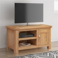 Chatsworth Oak Interior Furniture Small Tv Unit (110-07)