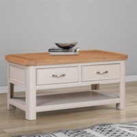 Chatsworth Painted Interior Furniture Coffee Table With 2 Drawers (84-06)