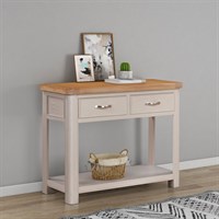 Chatsworth Painted Interior Furniture Console Table With 2 Drawers (84-13)