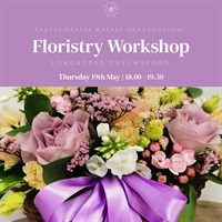 Chelmsford Pretty Pastel Basket Arrangement Floristry Workshop - Thursday 19th of May 2022