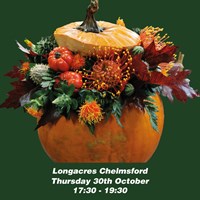 Chelmsford Pumpkin Halloween Floral Arrangement Workshop - Thursday 30th October 2025