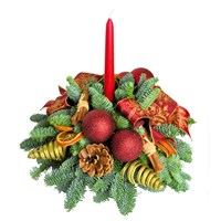 Christmas Red & Gold Posy Arrangement