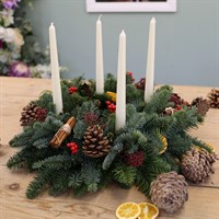 Christmas Advent Wreath with Candles