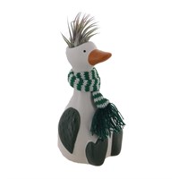 Christmas Festive Holiday Green Duck with Air Plant Hair Houseplant