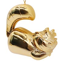 Christmas Inspo 10cm Alice in Wonderland Cheshire Cat Gold Christmas Ornament (DN26316)
