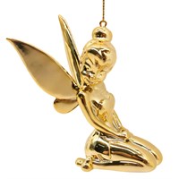 Christmas Inspo 10cm Peter Pan Tinkerbell Sitting Gold Christmas Ornament (DN26314)