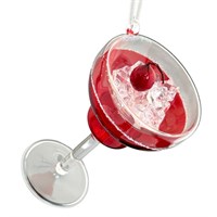 Christmas Inspo 10cm Red Cherry Cocktail Christmas Ornament (ZCI25251)