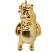Christmas Inspo 10cm Winnie The Pooh Santa Hat Gold Christmas Ornament (DN26315)
