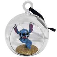 Christmas Inspo 11cm Lelo & Stitch Glass Open Christmas Bauble (DN96535)