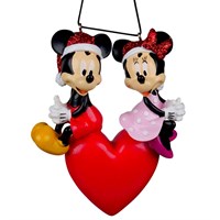 Christmas Inspo 11cm Mickey & Minnie In Love Christmas Ornament (DN37068)