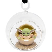 Christmas Inspo 11cm Star Wars The Child Grogu Glass Open Christmas Bauble (SW96595)
