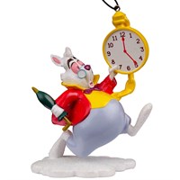 Christmas Inspo 12.5cm Alice in Wonderland White Rabbit Christmas Ornament (DN34025)
