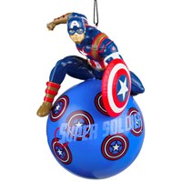Christmas Inspo 12.5cm Marvel Captain America Christmas Bauble Figurine (DN40010)