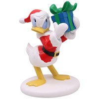 Christmas Inspo 20cm Donald Duck Present Christmas Statue (DN26240)