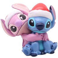 Christmas Inspo 24cm Stitch & Angel Christmas Statue (DN26200)