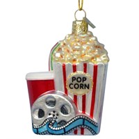 Christmas Inspo 3.25 Inch Popcorn & Movies Christmas Ornament (NB1058)