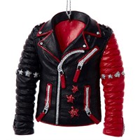 Christmas Inspo 3.5 Inch Resin Rock & Roll Jacket Christmas Ornament (E0967)