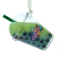 Christmas Inspo 3.7 Inch Bubble Tea Green Christmas Ornament (D4708)