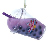 Christmas Inspo 3.7 Inch Bubble Tea Purple Christmas Ornament (D4708)