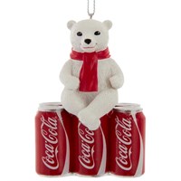 Christmas Inspo 3 Inch Coca-Cola 6 Pack & Cub Christmas Ornament (CC2203)