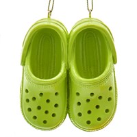Christmas Inspo 3 Inch Crocs Green Shoe Christmas Ornament (A2372)
