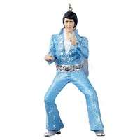 Christmas Inspo 4.5 Inch Elvis Presley Blue Jumpsuit Christmas Ornament (EP2109)