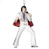 Christmas Inspo 4.5 Inch Elvis Presley Red Cape Jumpsuit Christmas Ornament (EP2109)