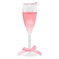 Christmas Inspo 4.6 Inch Pink Champagne Christmas Ornament (ZCI3027)