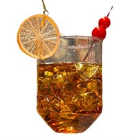 Christmas Inspo 4.7 Inch Old Fashioned Cocktail Christmas Ornament (ZCI25256)