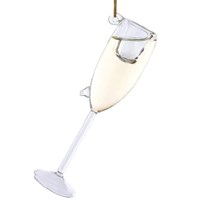 Christmas Inspo 4 Inch Champagne Glass Christmas Ornament (D3239)