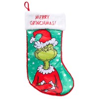 Christmas Inspo 44cm The Grinch Merry Grinchmas Christmas Stocking (TG26035)