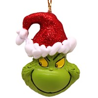 Christmas Inspo 6cm The Grinch Happy Face with Santa Hat Christmas Ornament (TG26007)
