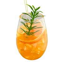 Christmas Inspo 7cm Orange Cocktail Christmas Ornament (ZCI25257)